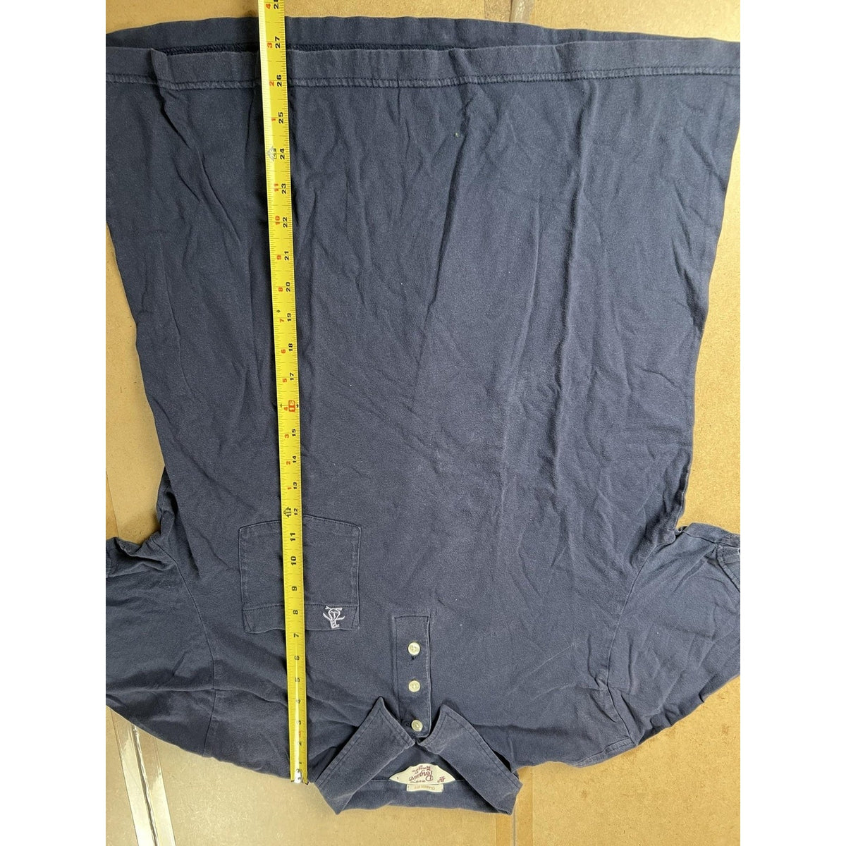Original Penguin Polo Shirt Mens L Blue Classic Fit Cotton Pocket Collared