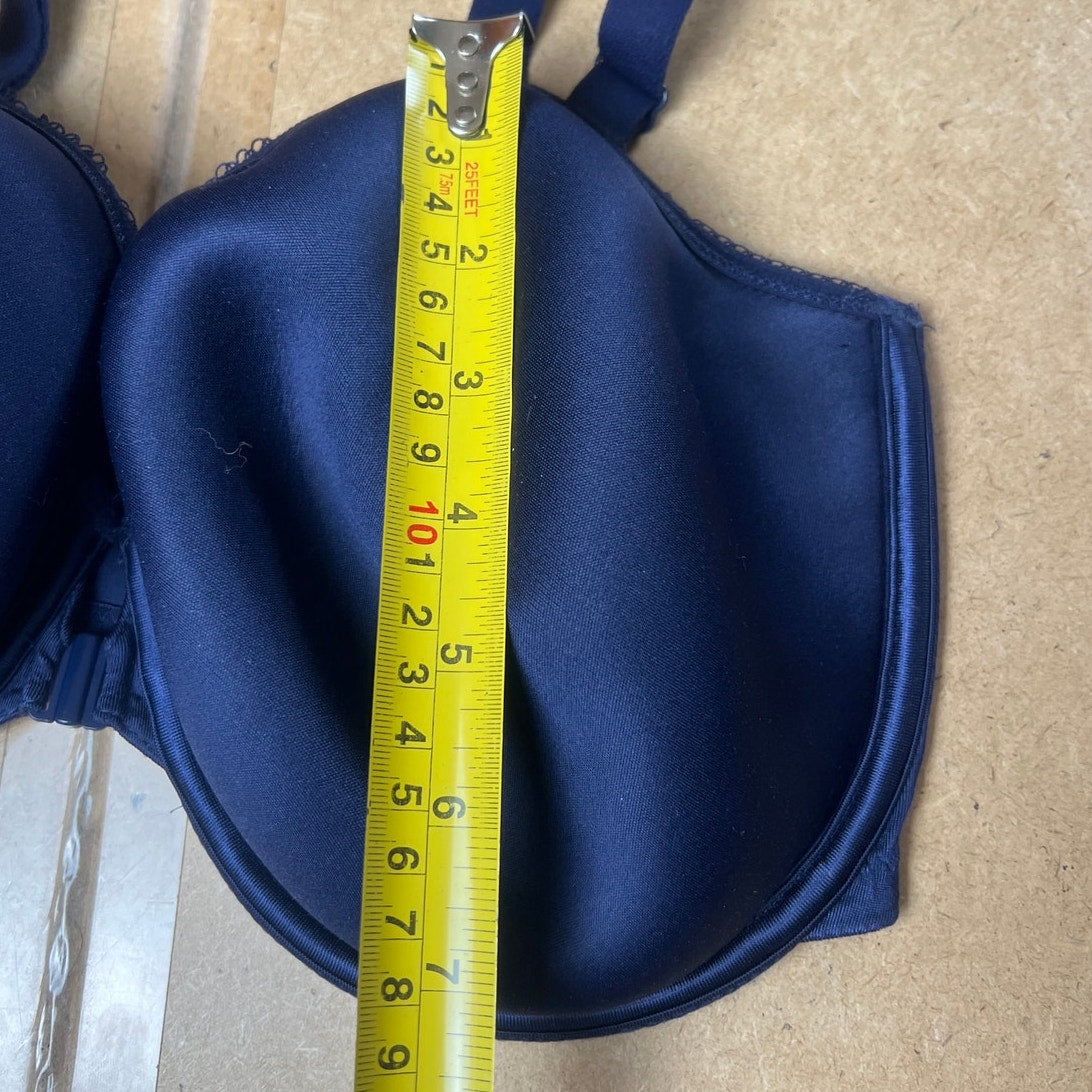 Wacoal How Perfect Under Wire T-Shirt Bra Navy Blue 36DDD