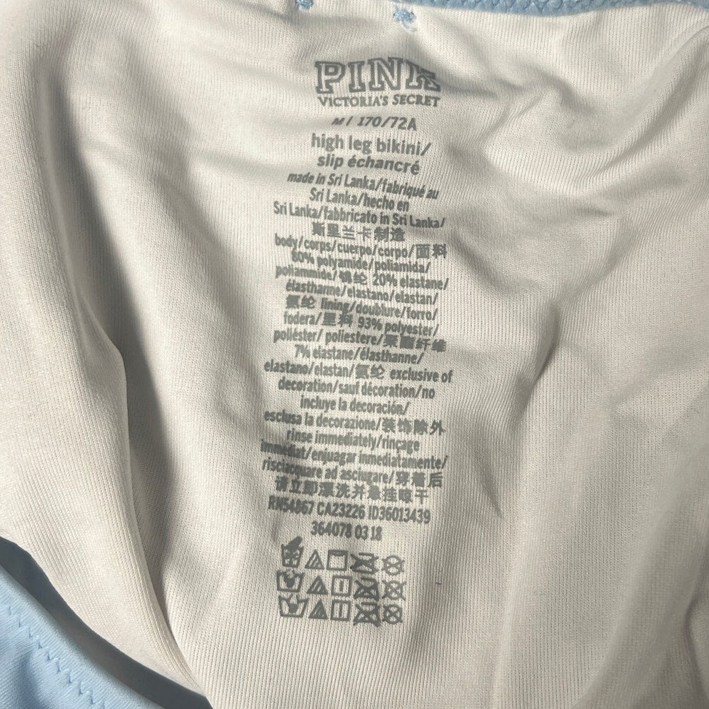 Pink Victoria Secret Size Small High Leg Two Piece Bikini Swimwear