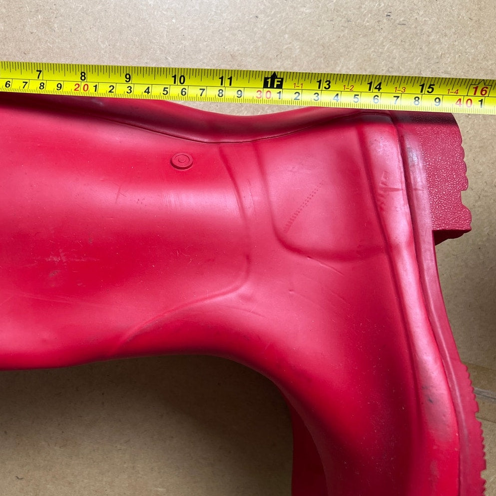 Hunter Tall Red Rain Boots Women Size 11