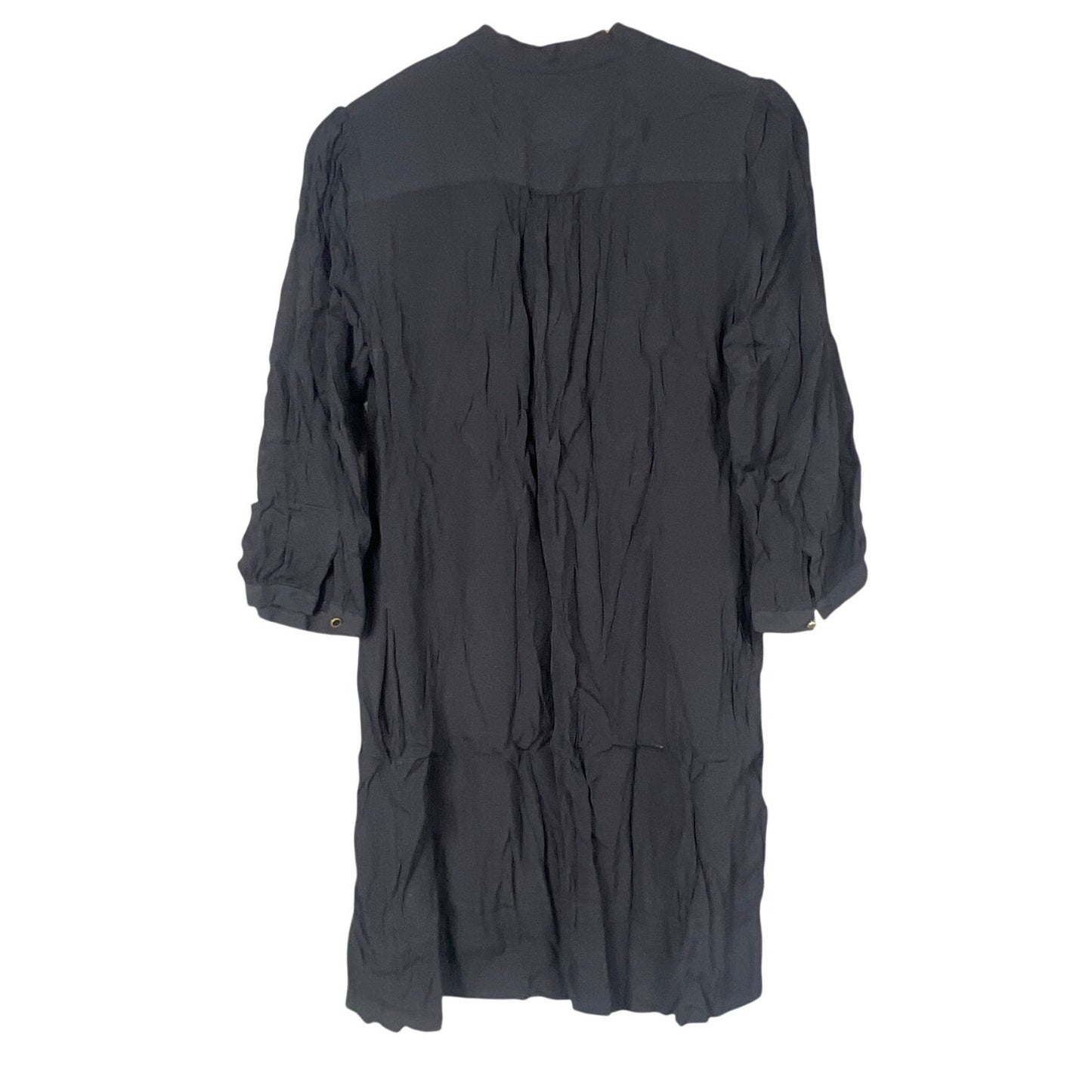 Maeve Anthropologie Women's Size 4 Popover Mini Shirt Dress Black