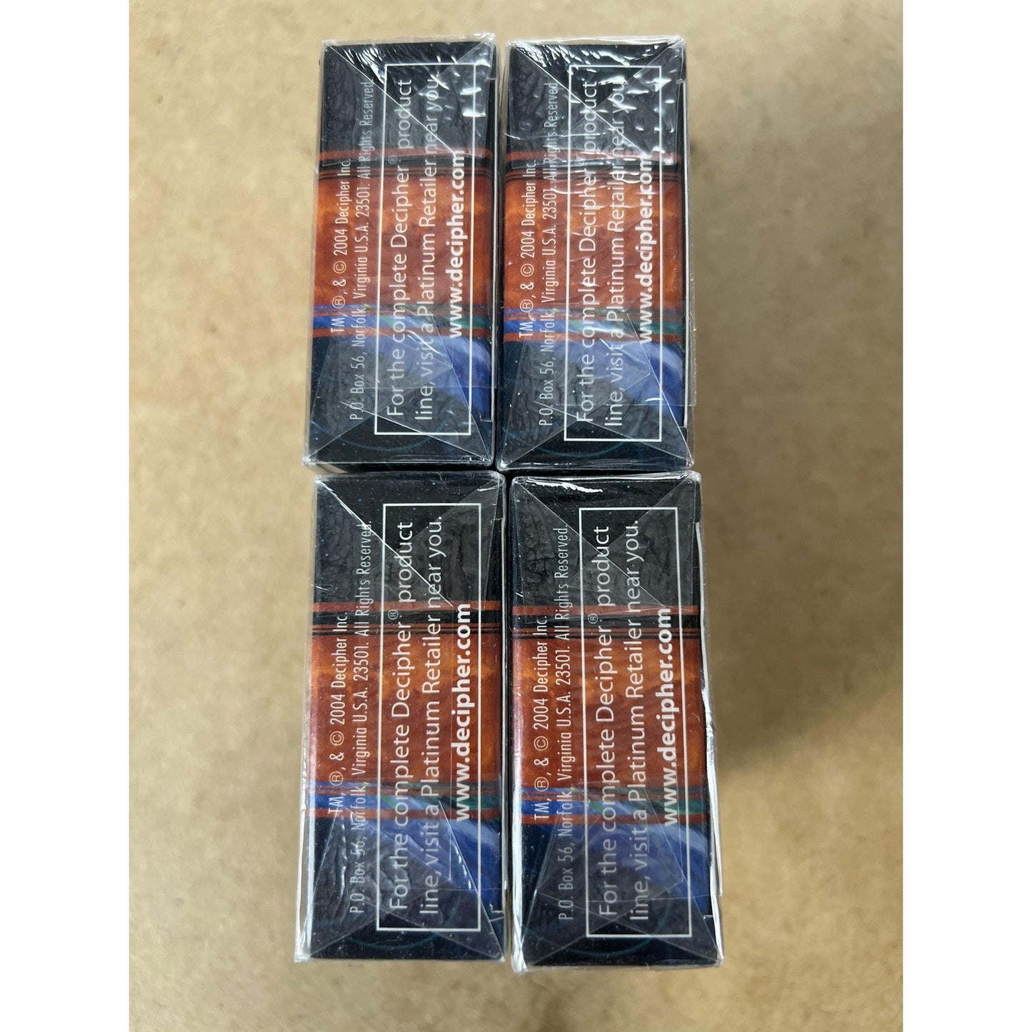 Decipher WARS Incursion Gongen Starter Deck Solidarity Lot Of 4 New Sealed 2004