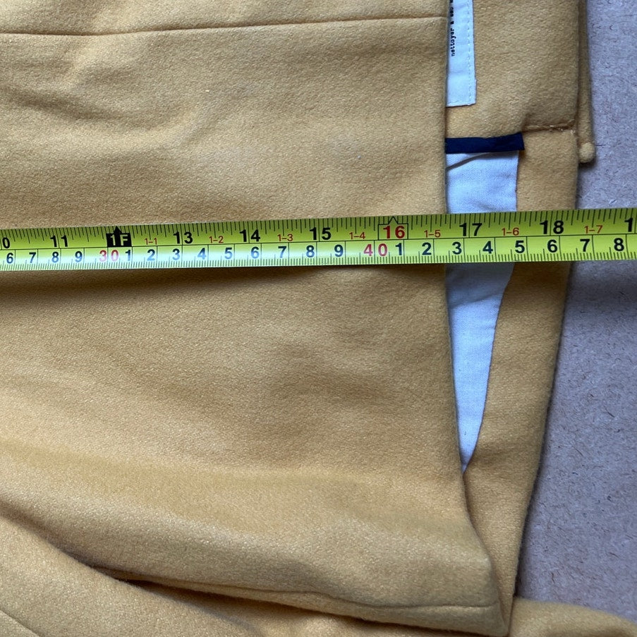 Anthropologie Cartonnier Luisa Marigold Cropped Wool Pea Coat Womens Size Small