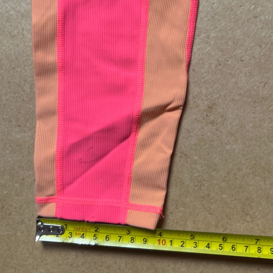 Wilo Australian Brand Women's Ankle Leggings Active Pink / Ging Size M