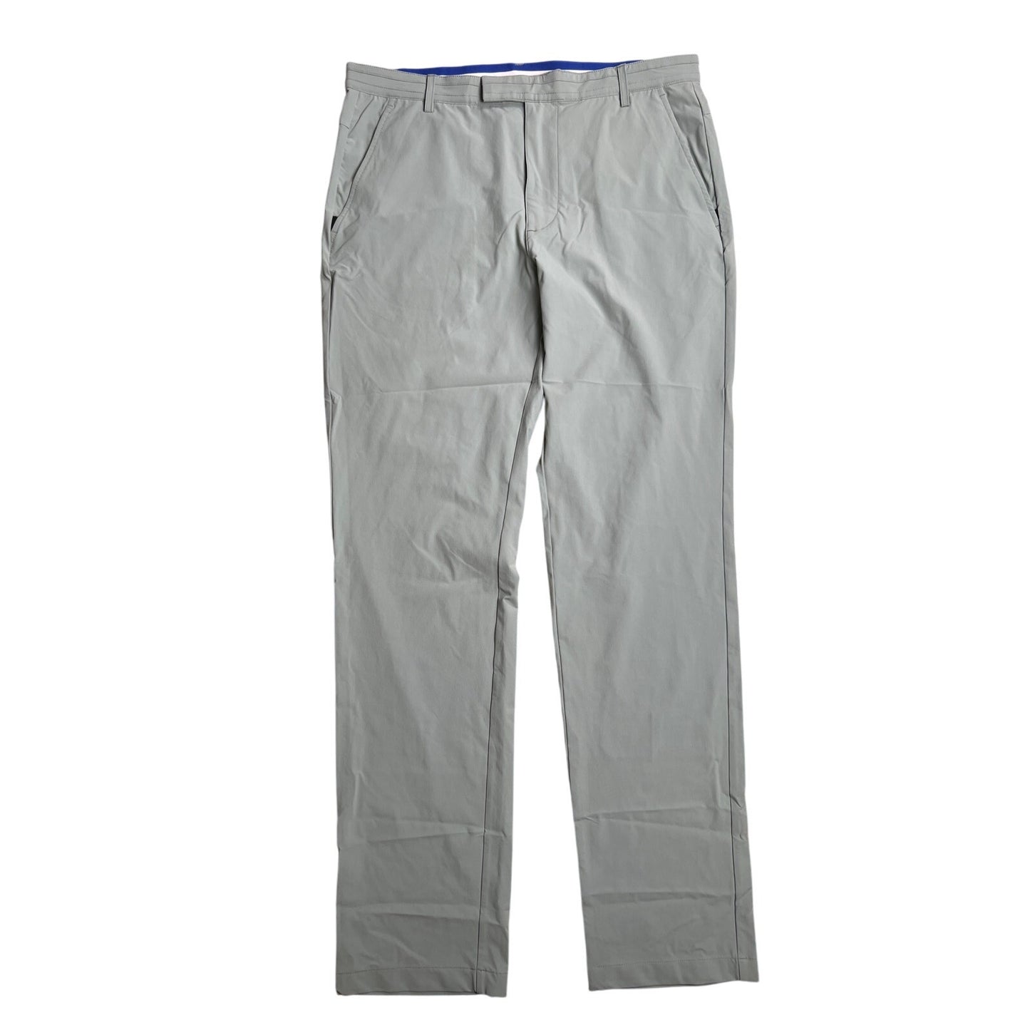 Brady Brand Pants Mens 34 Olive Performance Structured Nylon Stretch Chinos