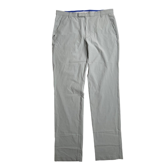 Brady Brand Pants Mens 34 Olive Performance Structured Nylon Stretch Chinos