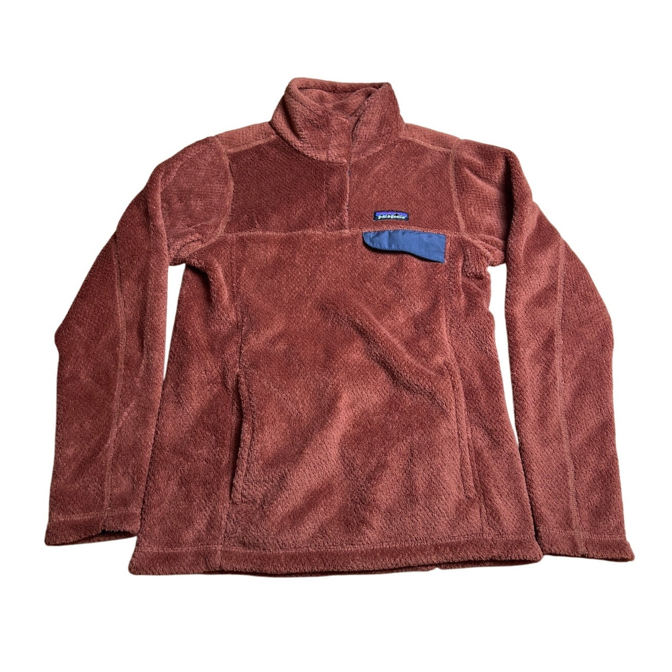 Patagonia Womens Sweater Extra Small Brown Re-Tool Snap T Fleece Pullover