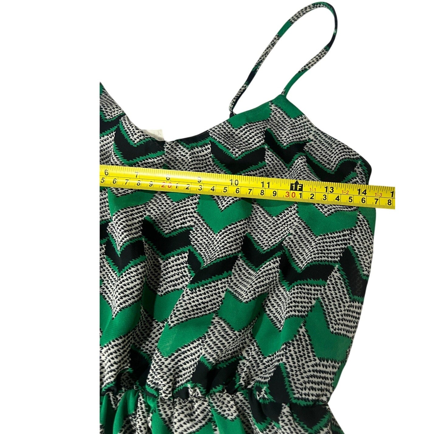Audrey 3 + 1 Green Above Knee Mini Dress *Dimensions In Pictures*