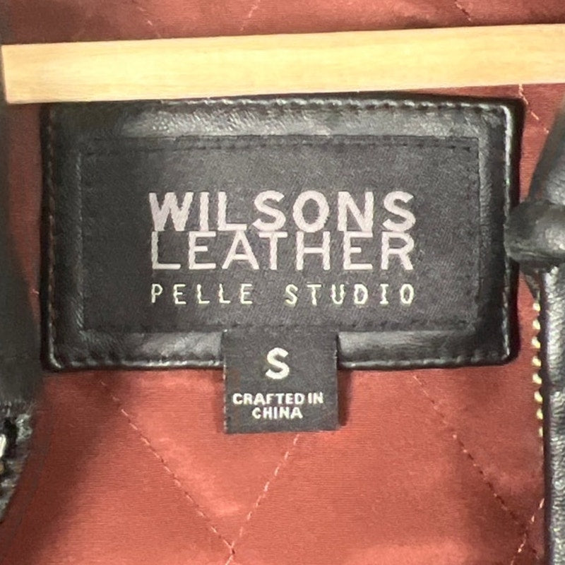 Wilson Leather Pelle Studio Men Size Small Black Jacket