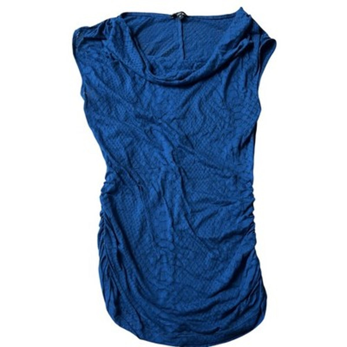 Express Tank Womens S Blue Cowl Neck Jersey Stretch Lightweight Slim Casual