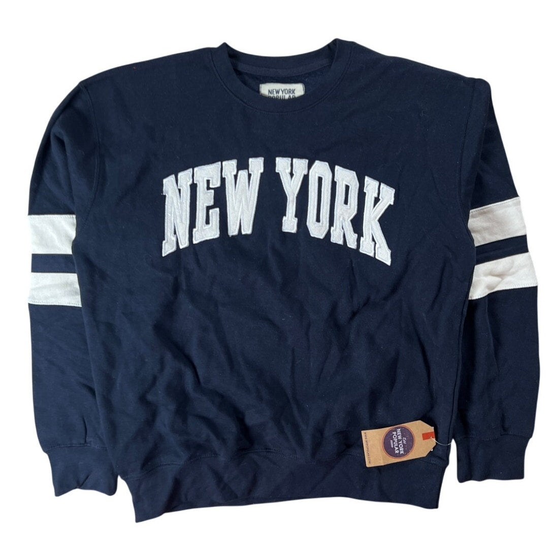 NWT New York Apparel Sweatshirt Mens XL Navy Blue Pullover Sweater