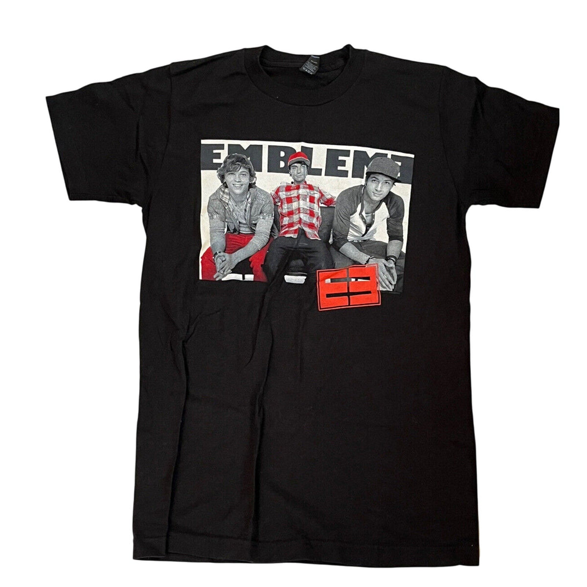 Emblem 3 Band Men’s Black Concert T Shirt Size Small S - EUC