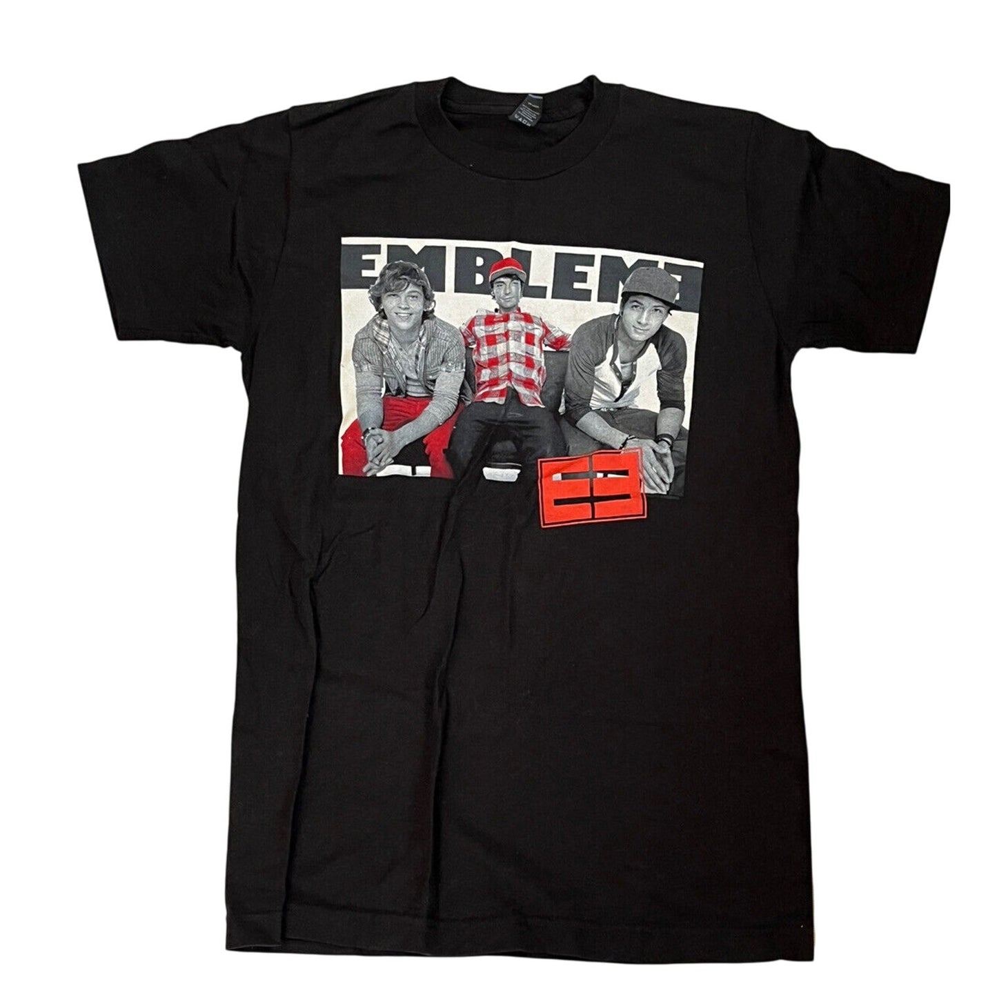 Emblem 3 Band Men’s Black Concert T Shirt Size Small S - EUC