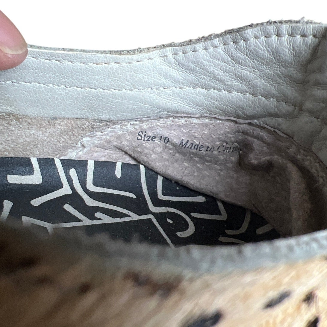 Women’s Dolce Vita Leopard Calf Hair Sneakers Women Size 10