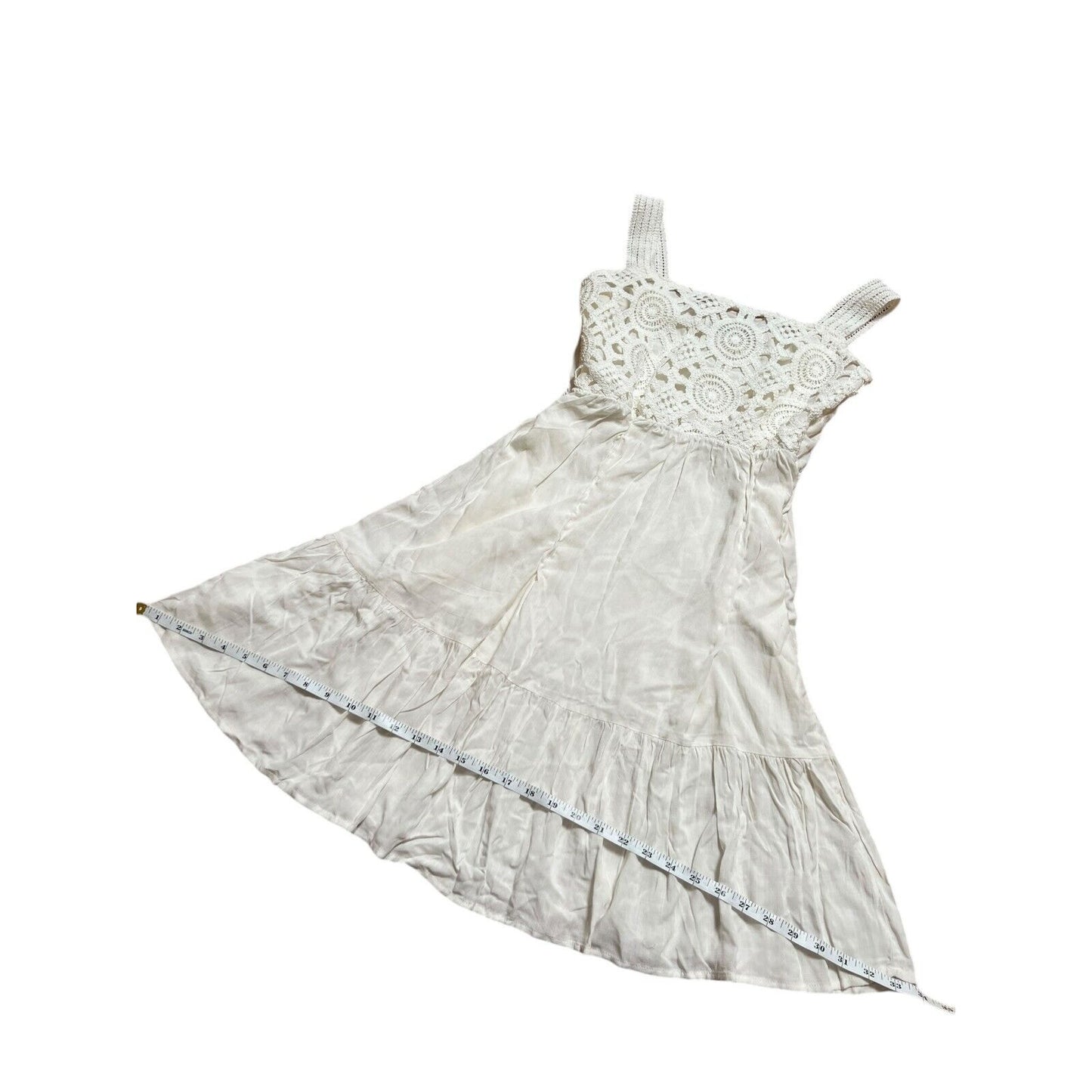 Muke oneplus White Sundress Circular Patterned Large L