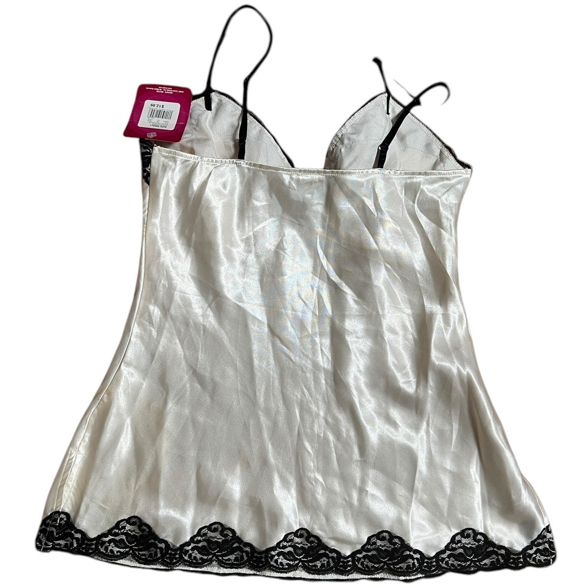 Xhilaration Cream Y2K Top Lace slip Size Small S NWT