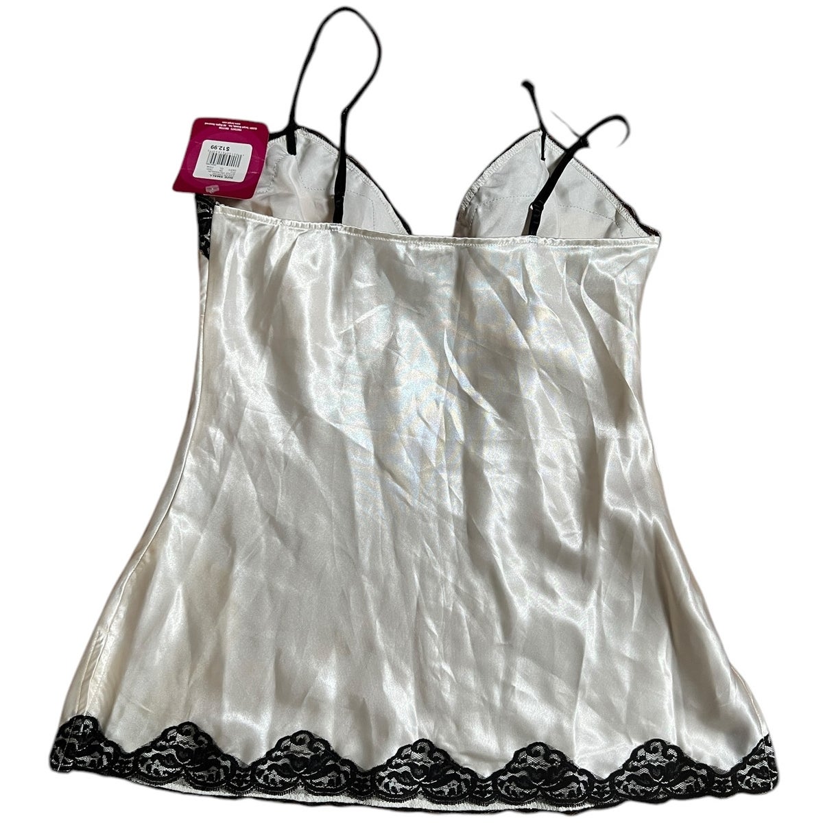 Xhilaration Cream Y2K Top Lace slip Size Small S NWT