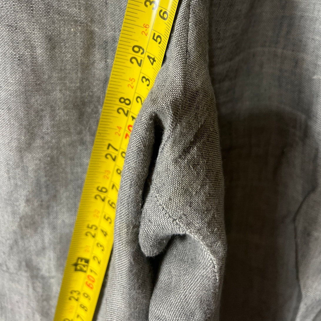 Eileen Fisher Made In USA Size Medium Rayon/Linen Gray Wide Leg