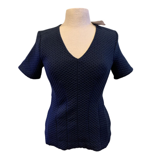 NWT Ann Taylor Blue short sleeve v-neck sweater shirt Size XS