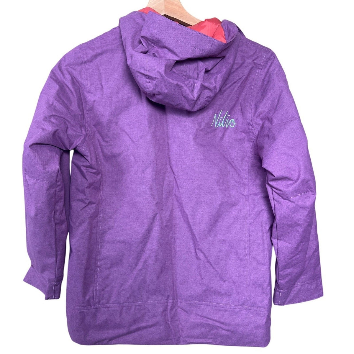 The Nitro GROMS Youth Large Purple Zip Up Jacket Ski Snowboard