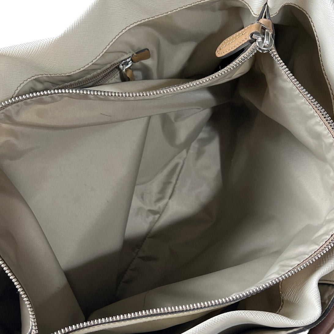 Tumi Tan 73105SN Turin Shopper Tote Leather Purse