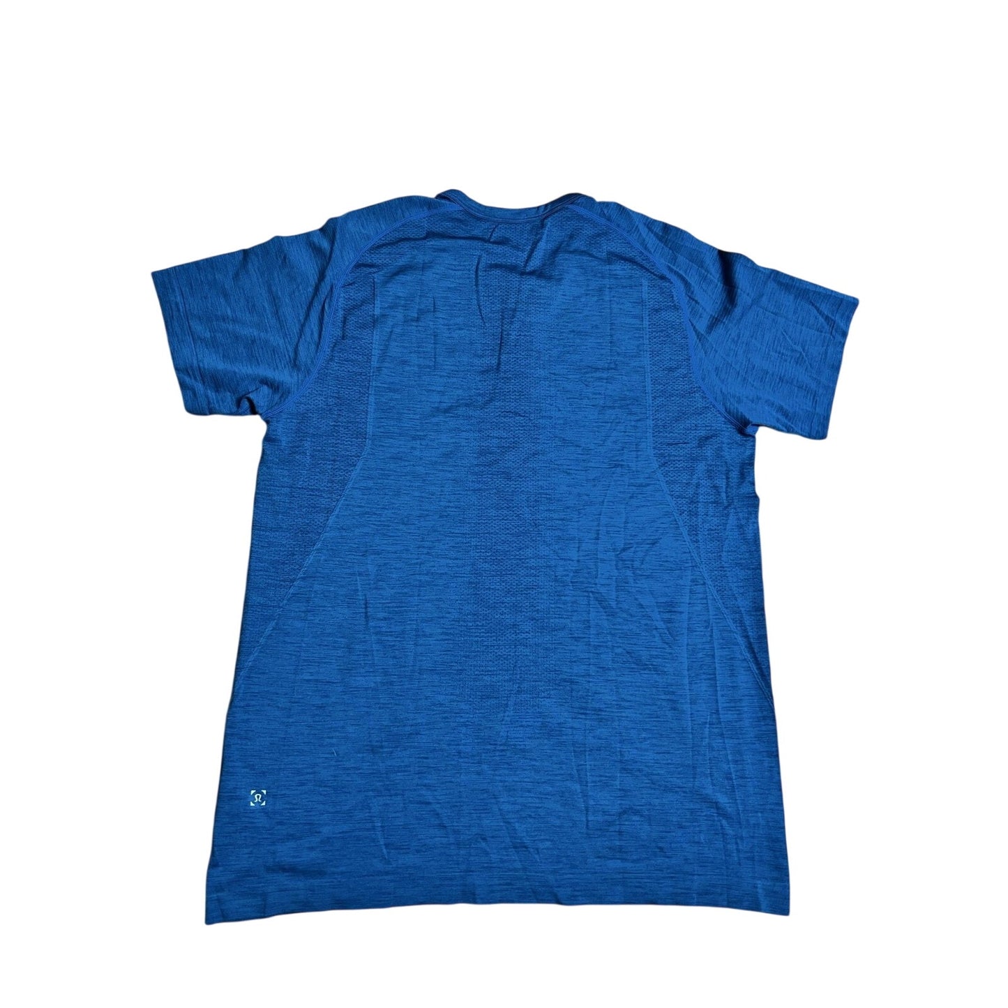 Lululemon Shirt Mens L Blue Henley Short Sleeve Lightweight Activewear