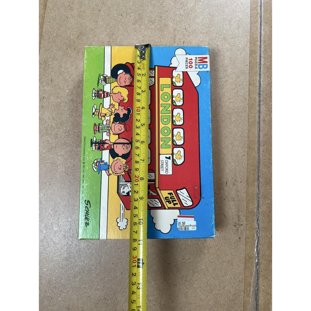 MB Puzzle 100 Pieces Smurf Boxed Jigsaw 16 X 11 In 40.6 X 28.0 Cm Loose Pieces