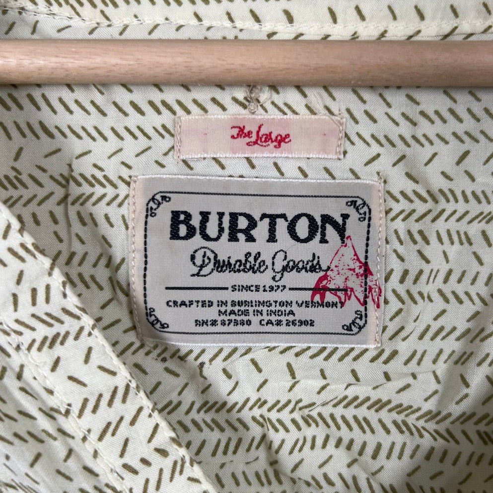 Burton Durable Long Sleeve 100% Rayon Size Large Henley