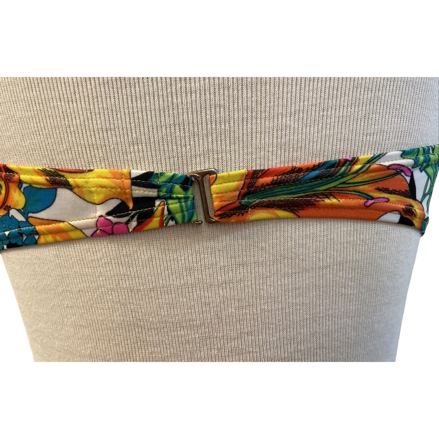 Victoria's Victoria Secret Halter Top Bikini 36D Floral Design - EUC