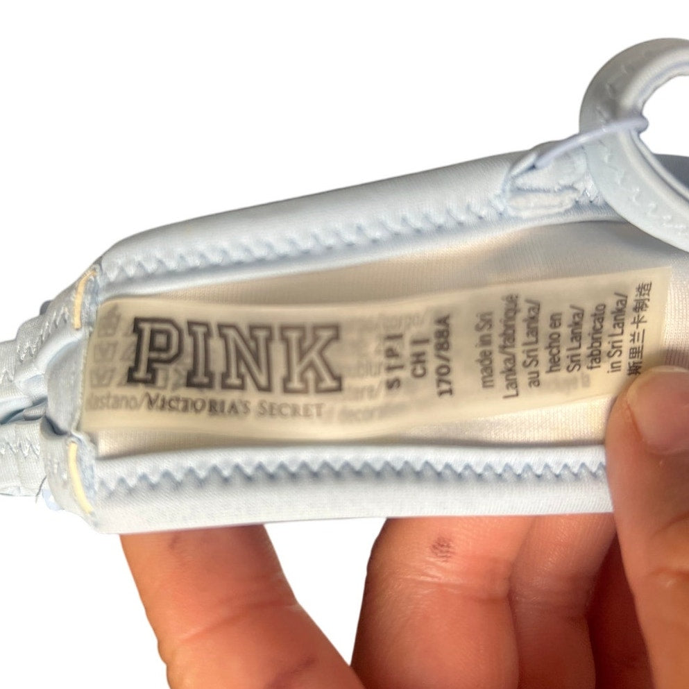 Pink Victoria Secret Size Small High Leg Two Piece Bikini Swimwear