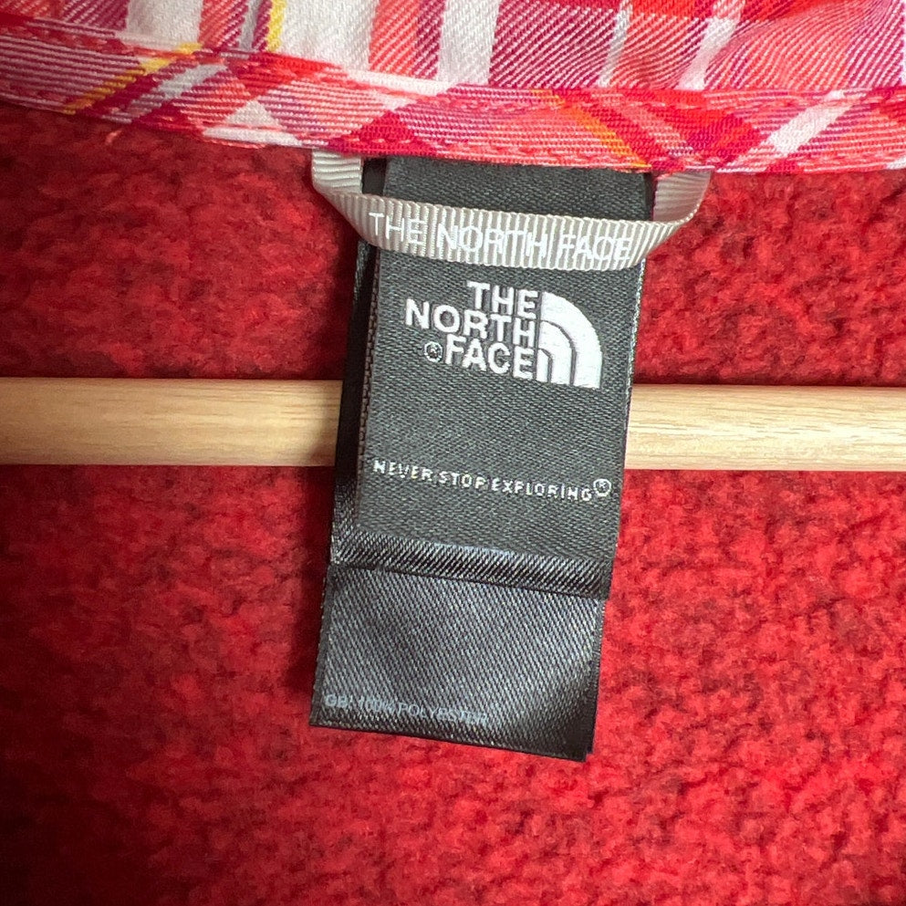 The North Face Womens Red Vest 100% Polyester Heathered Crescent Large