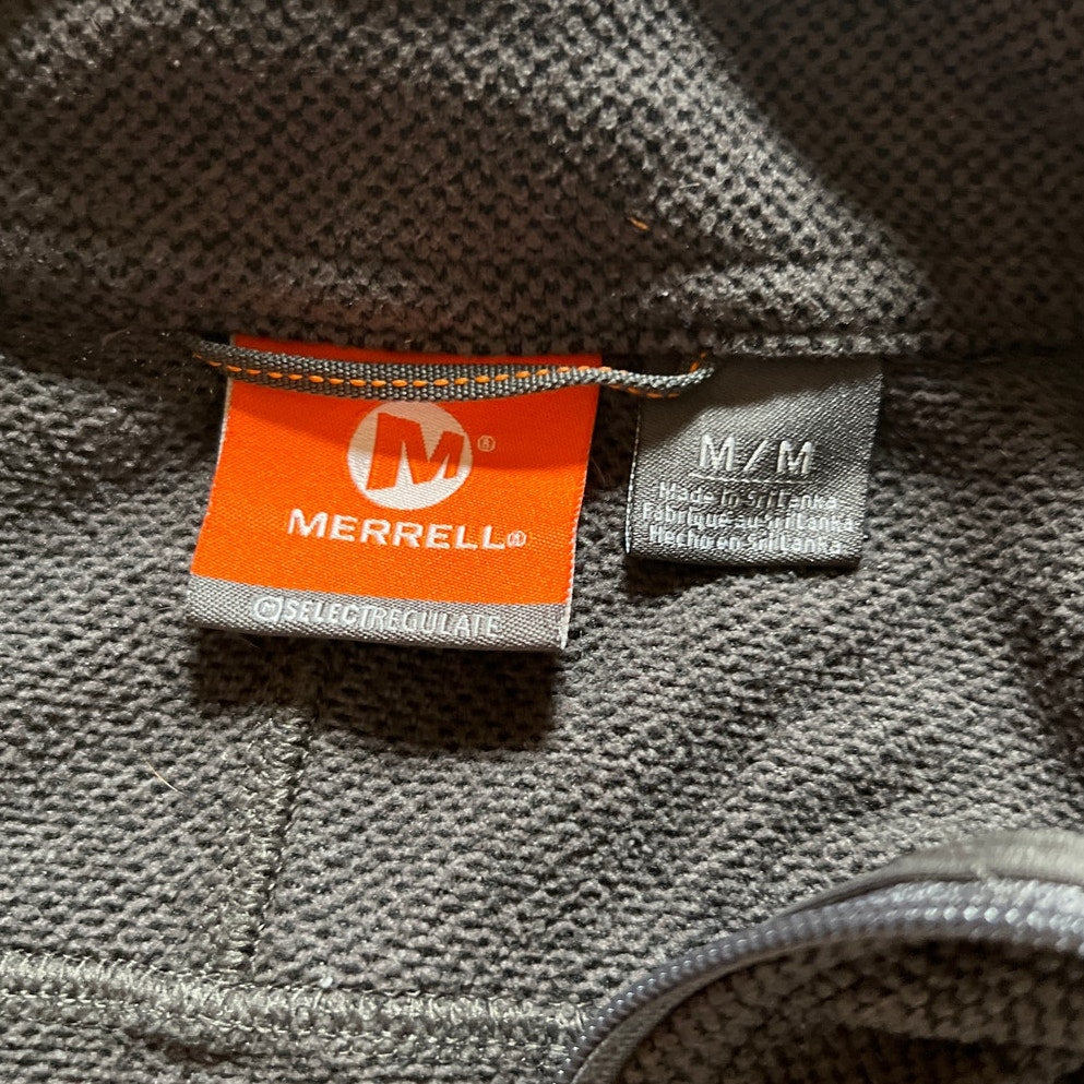 MERRELL Men's Full Zip Fleece Jacket Size M Outdoors Hiking Camping