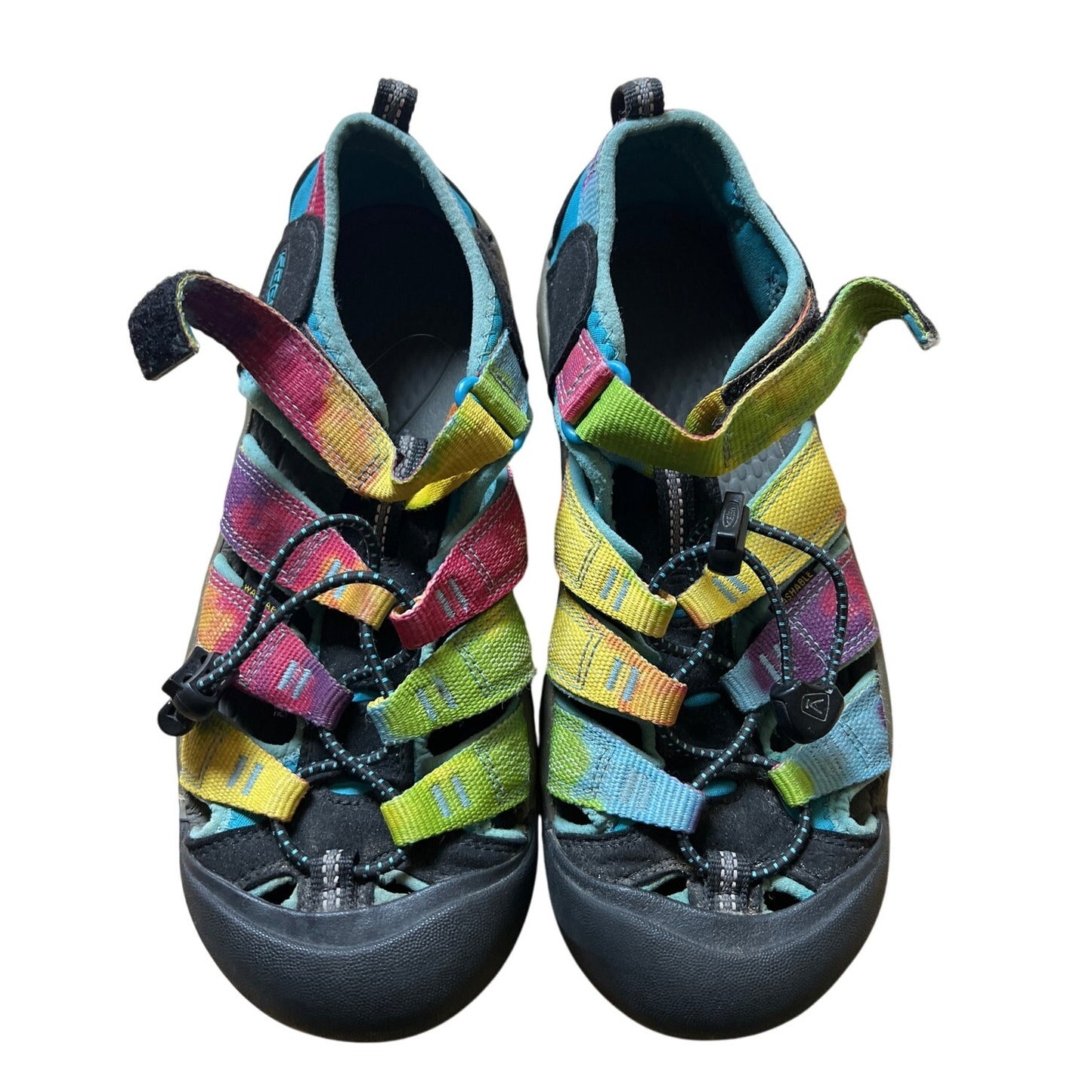 KEEN Newport H2 Water Shoes Sandals Womens Size 4 Rainbow Tie Dye Washable