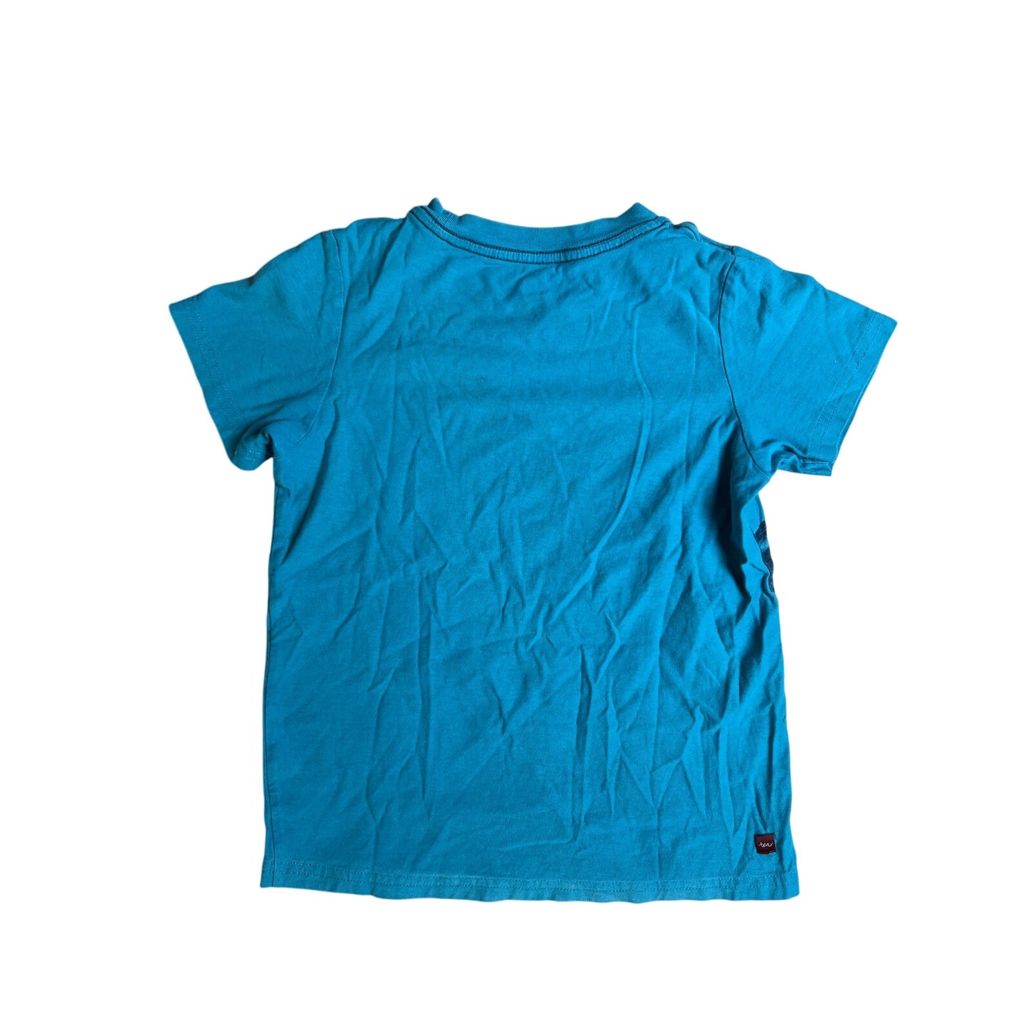 Tea Collection Boy Size M 6-7 Blue Moped Graphic T-Shirt