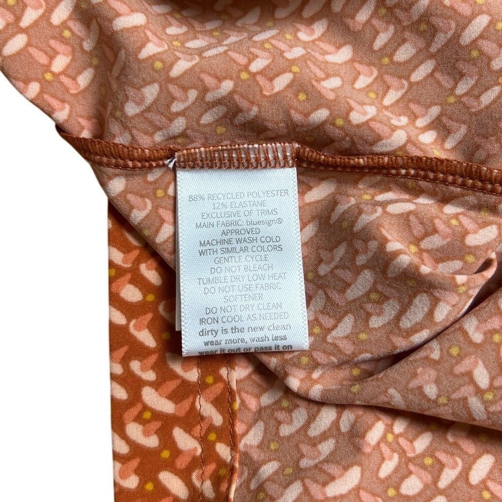 Toad & Co Orange AOP Pattern Women M Dess