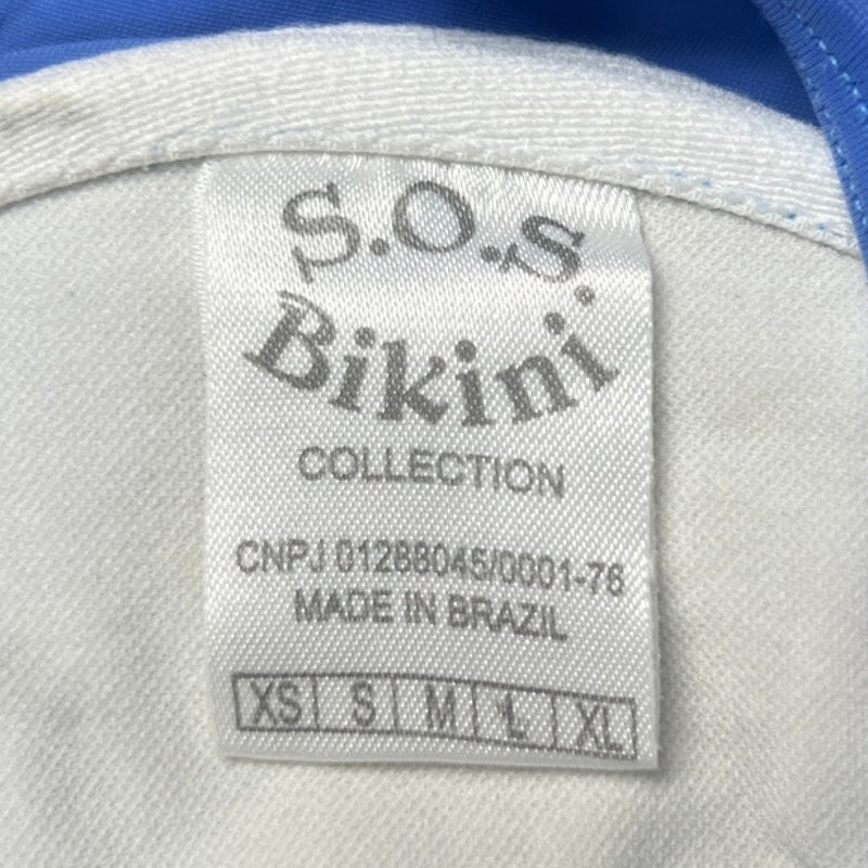 S.O.S. Bikini Collection Blue Swimwear Top *Dimensions In Pictures*