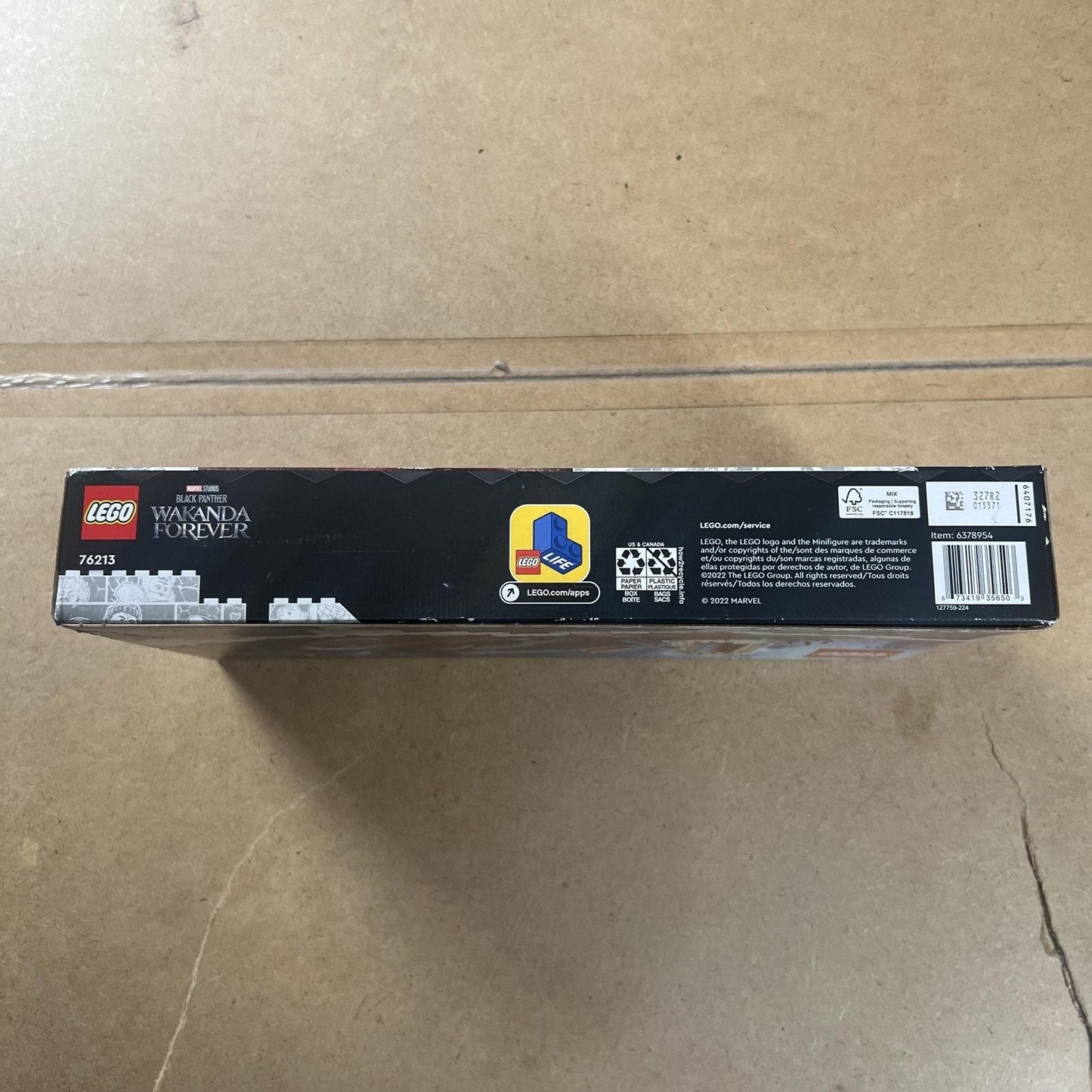 LEGO King Namor's Throne Room 76213 Marvel Wakanda Forever 355pcs New Sealed