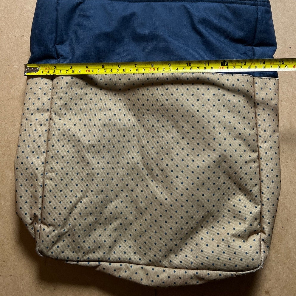 Herschel Bag Vanilla & Blue Shopper Tote Polka Dot Handbag