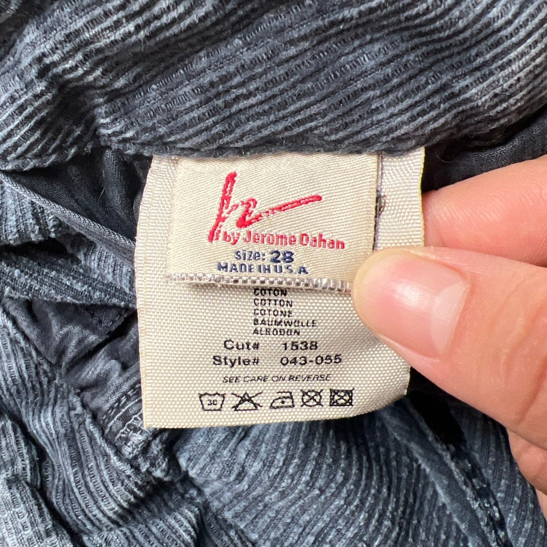 Y2K Citizen of Humanity Navy Blue Corduroy Low Rise BootCut Pants Size 28