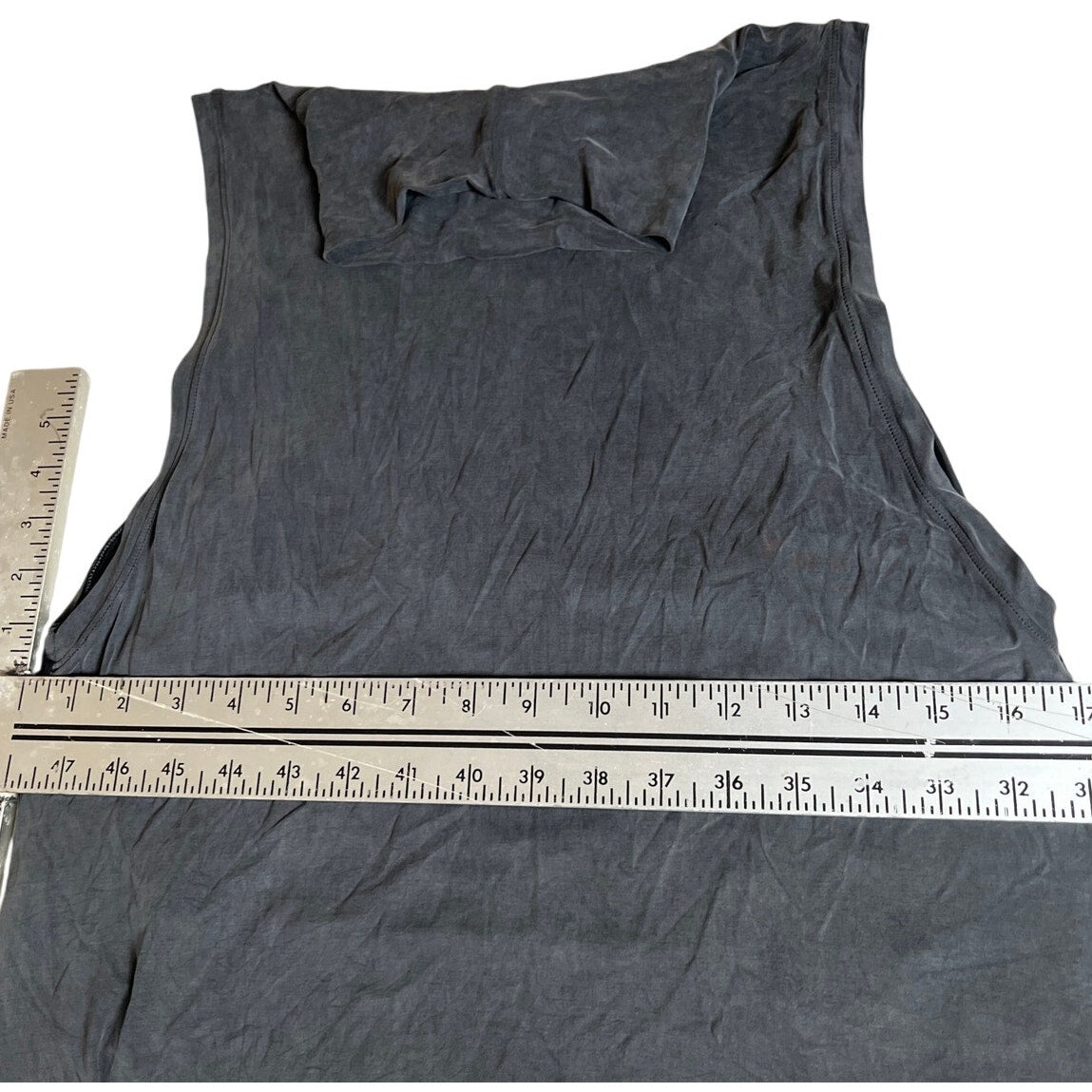 Lululemon Grey Women Long Streatchable Dress *Dimensions In Pictures* Sleeveless