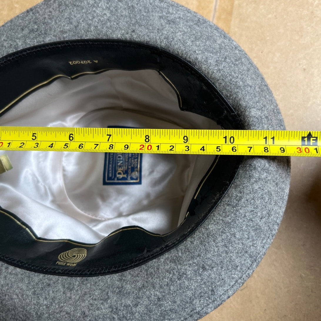 Vintage Pendleton Gray Fedora Wool Hat