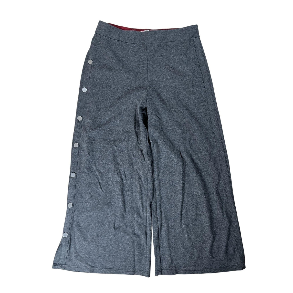 Patrizia Luca Pants Womens L Gray Jersey Sweatpants Elastic Waist Pockets