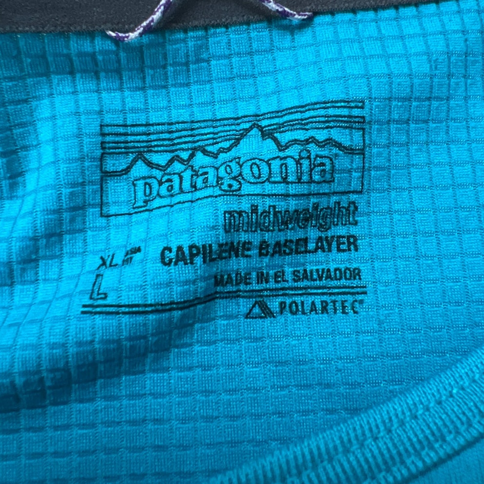 Patagonia Capilene Midweight Baselayer Crew Women’s Polartec Green Size L