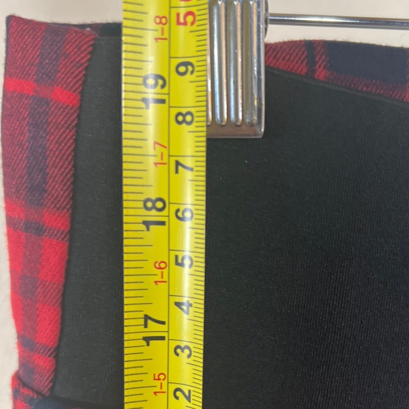 Unbranded Emo Plaid Lace Side Pin Mini Skirt Size 2XL *Broken Zipper*