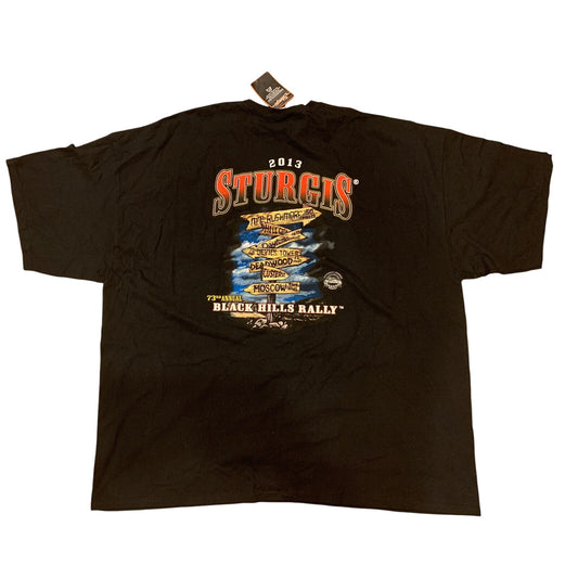2013 Sturgis USA 73rd Annual Black Hills Rally T-Shirt South Dakota 5XL NWT