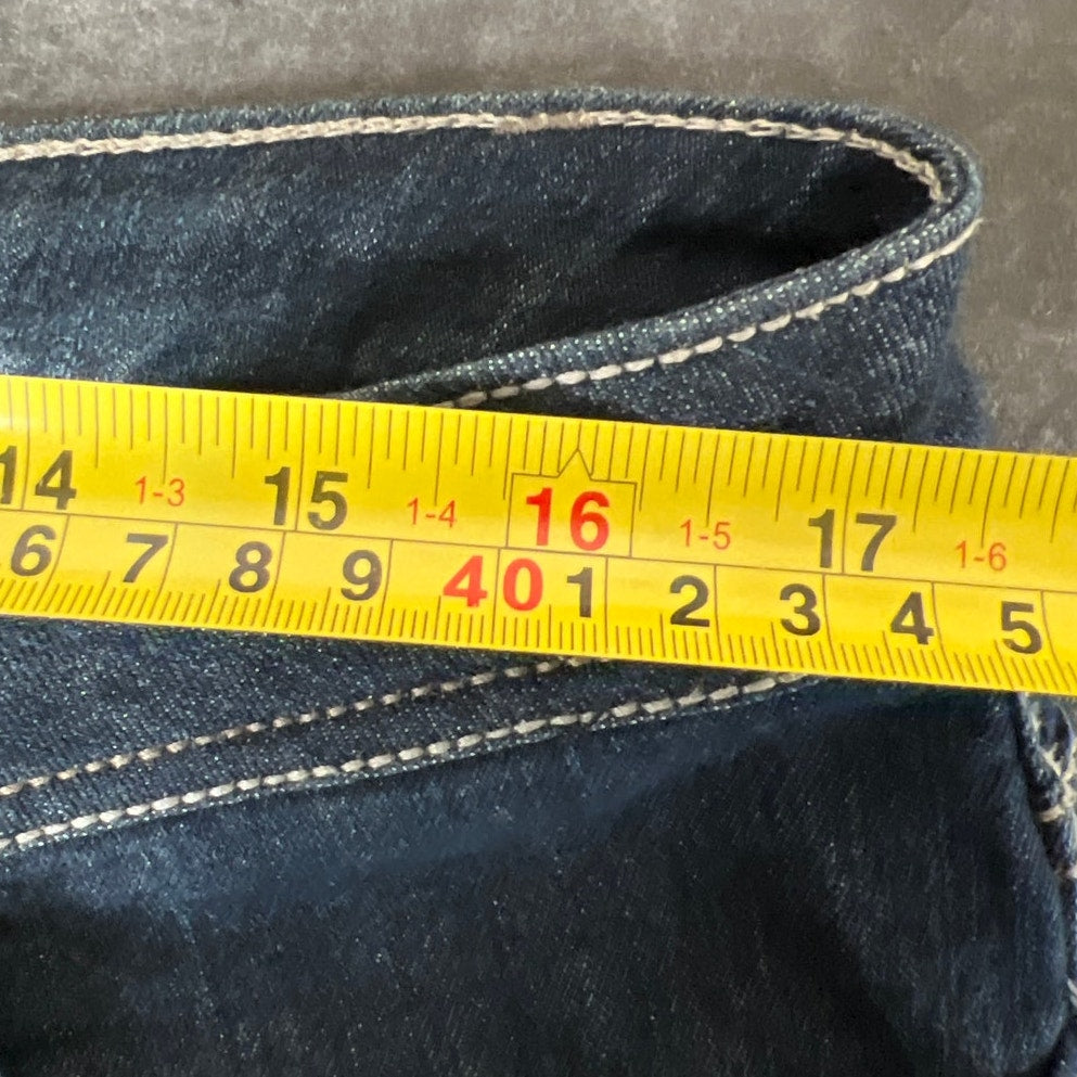 Rocawear Size 15 *Broken Zipper* Women's Solid Dark Wash Blue Jeans