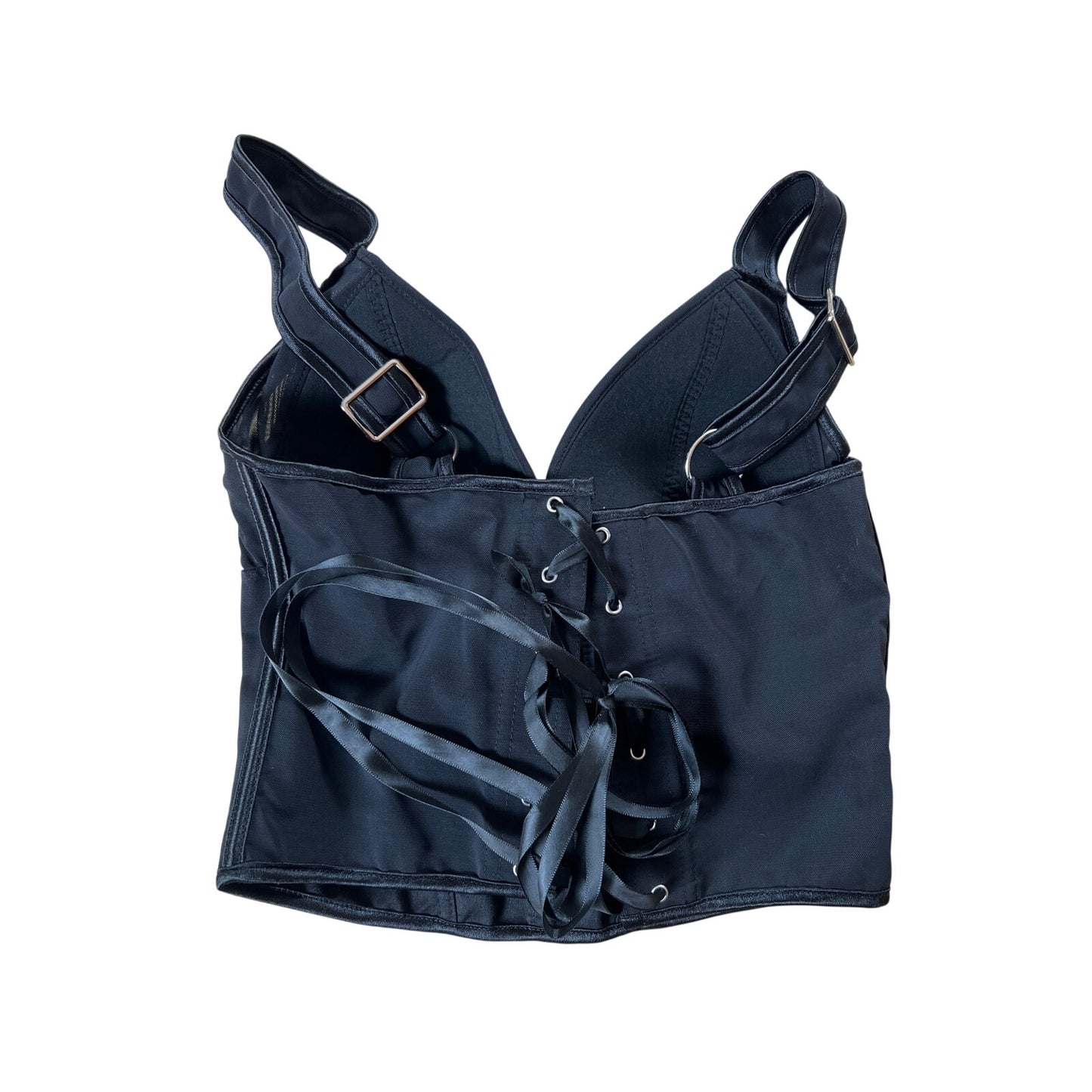 Black Women Corset Top Size Small
