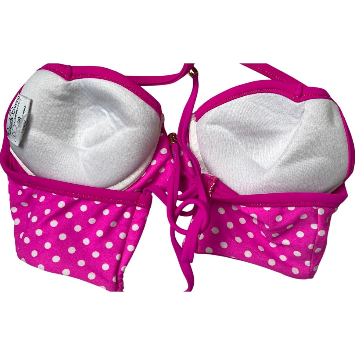 Beach Bunny Bikini Set Swimwear Pink Top Small