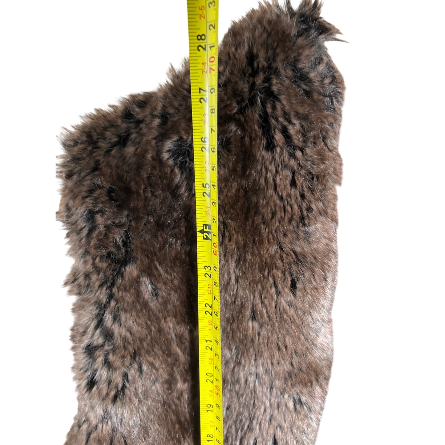 Tart Collections Women's Brown Faux Fur Sleeveless Vest Small