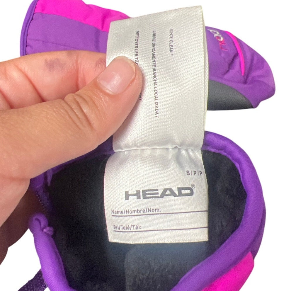 Head Purple with Pink Dupont Sonora Kids Snow Mittens Size Small